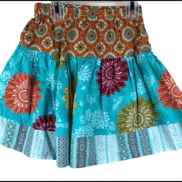 HANDMADE GIRLS SET EUC TOP SHIRT TEE SKIRT TSHIRT SUMMER CASUAL TOPS SIZE S 5 6 - Picture 6 of 6